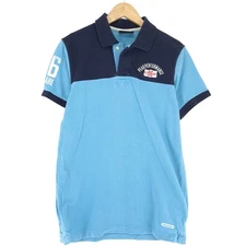 Vintage Peak Performance Men's Polo Shirt Blue Cotton PM0 Size M
