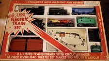 Vintage Marx Big Electric Set  15470 Steam Freight Tested Original Box