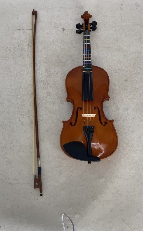 Brown 4-String Musical Instrument Orchestral Acoustic Violin With Hard Case