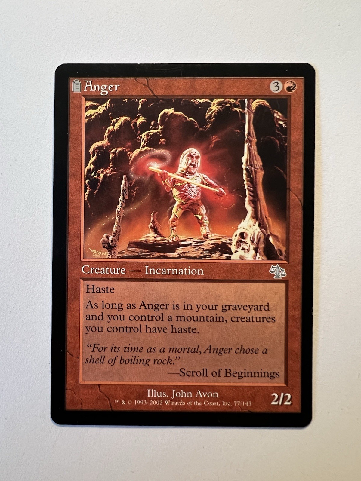 Anger - MTG Judgment - NM