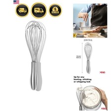 18/10 Stainless Steel Whisk, Ergonomic Handle, Dishwasher Safe Metal whisk, P...