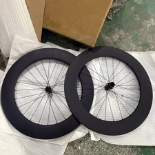 MEROCA 80/85mm Road Carbon Wheelset 700c Center Lock Disc Wheels Hooked