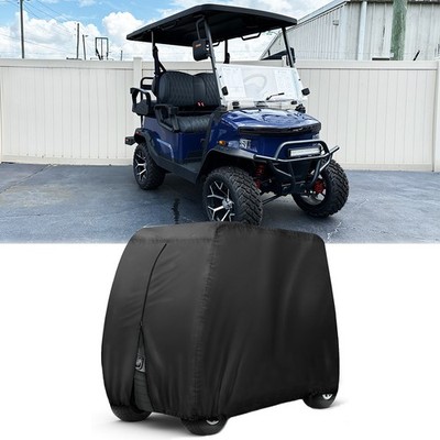 For Denago Nomad EV Rover XL Waterproof Golf Cart Cover 4 Passenger UV W/ Zipper