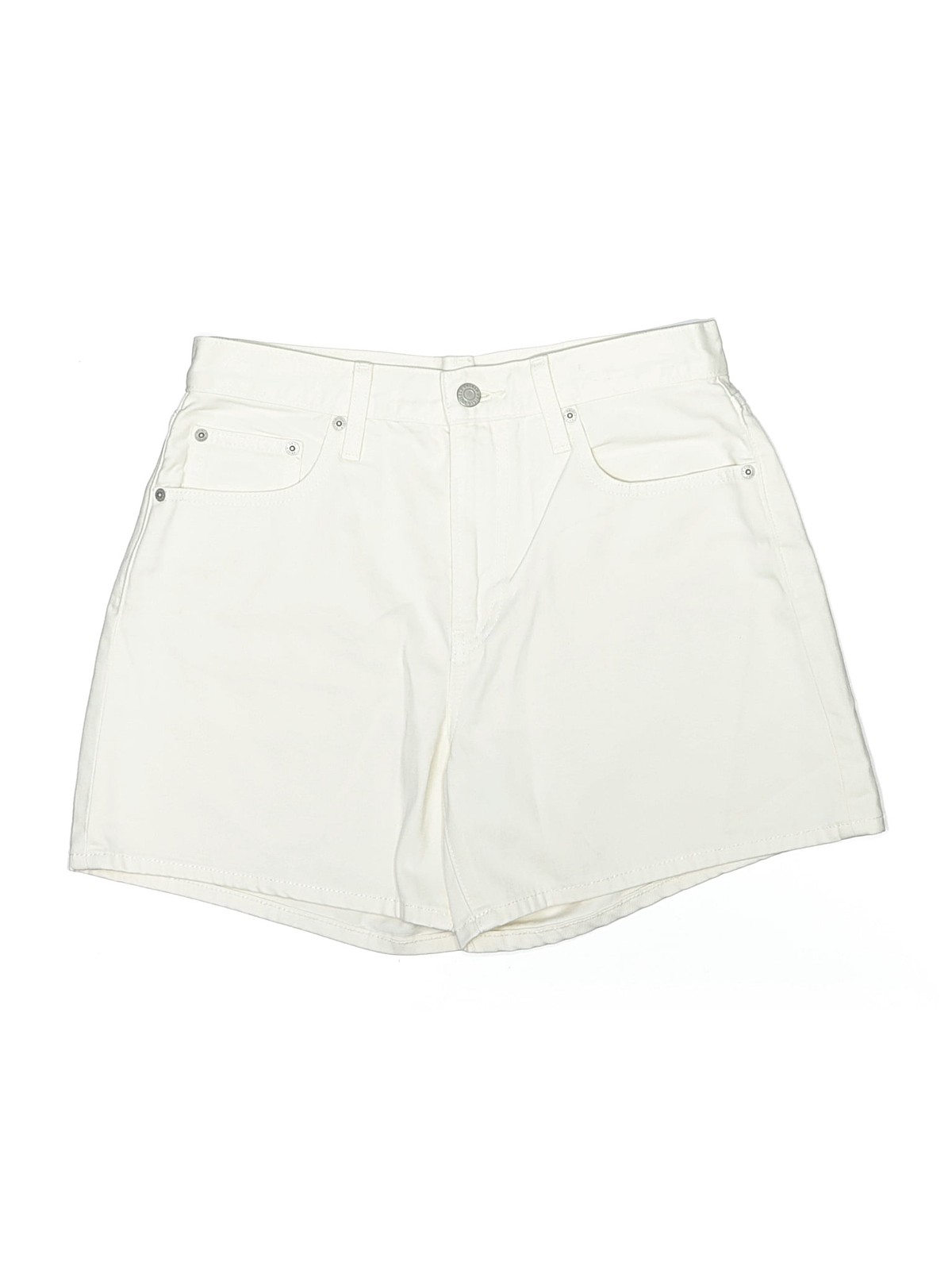 Uniqlo Women Ivory Shorts 26W