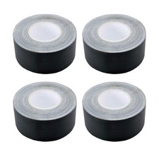 4 Hosa Technology GFT-450BK BULK Black Gaffer Tape 3  x 60 Yard Rolls