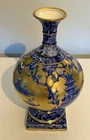 ANTIQUE J KENT YE OLD FOLEY FENTON CHINOISERIE VASE ASIAN CHINESE STYLE 6 3/4"