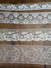 ANTIQUE LACE - set of fine lace - 19th century
