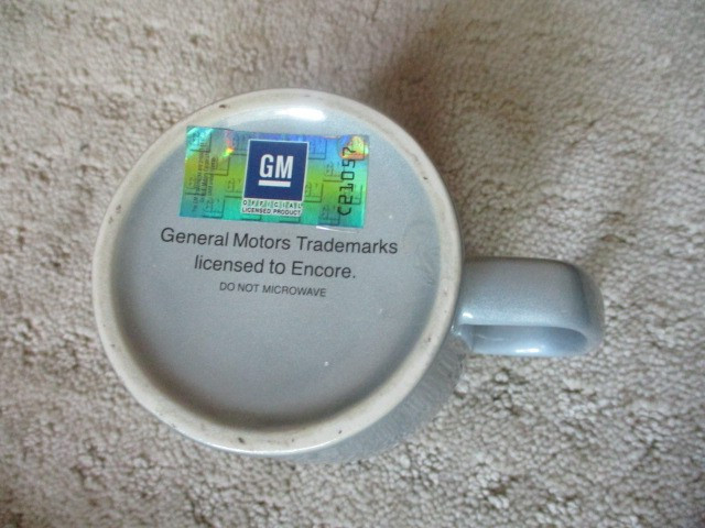 CORVETTE General Motors Vintage 25th Anniversary Mug Collector 3D 1953-1978