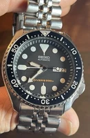 Seiko SKX007 Automatic Diver's Watch Stainless Steel Jubilee Bracelet 7S26