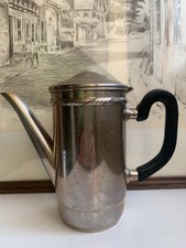 Antike versilberte Kaffee- oder Schokoladenkanne