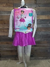 NWT Girls Blue Glitter Heart Nella Princess Knight Halloween Costume Nickelodeon