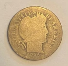 1895 S   10c  SILVER  BARBER DIME Low Mintage, Key Date