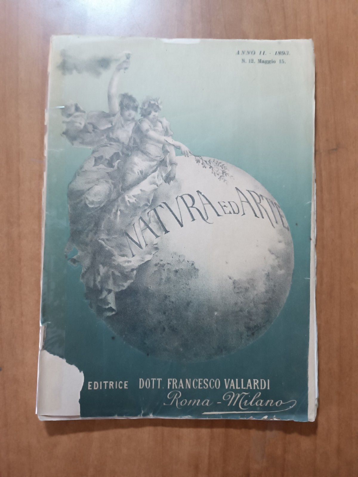 NATURA ed ARTE 12/1893 Tolstoi, G. F. Watts, Panama, Torneo Storico, Napoli