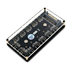 12 Way 5V RGB Splitter Hub with PMMA Case and Magnetic Standoff for ASUS/MSI ...