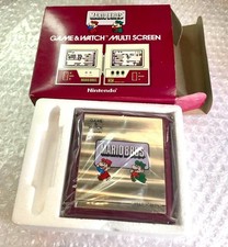 Nintendo Game Watch Mario Bros Multiscreen Working Product Unused W/ Box Japan