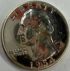 1954 Washington Silver Proof Quarter Exact Coin Imaged #WQ72