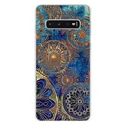 Samsung Galaxy S10 5G Mandalla Compatible Printed Silicone Case Blue