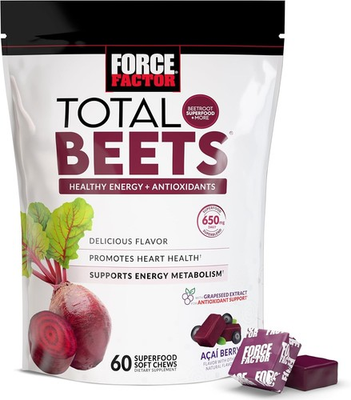 #ad Force Factor Total Beets Blood Pressure Support Beet Root Supplement Soft Chew $16.40