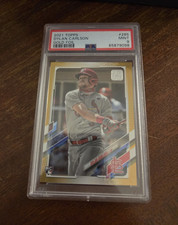 2021 Topps Dylan Carlson #285 Gold Foil Rookie Card Psa 9