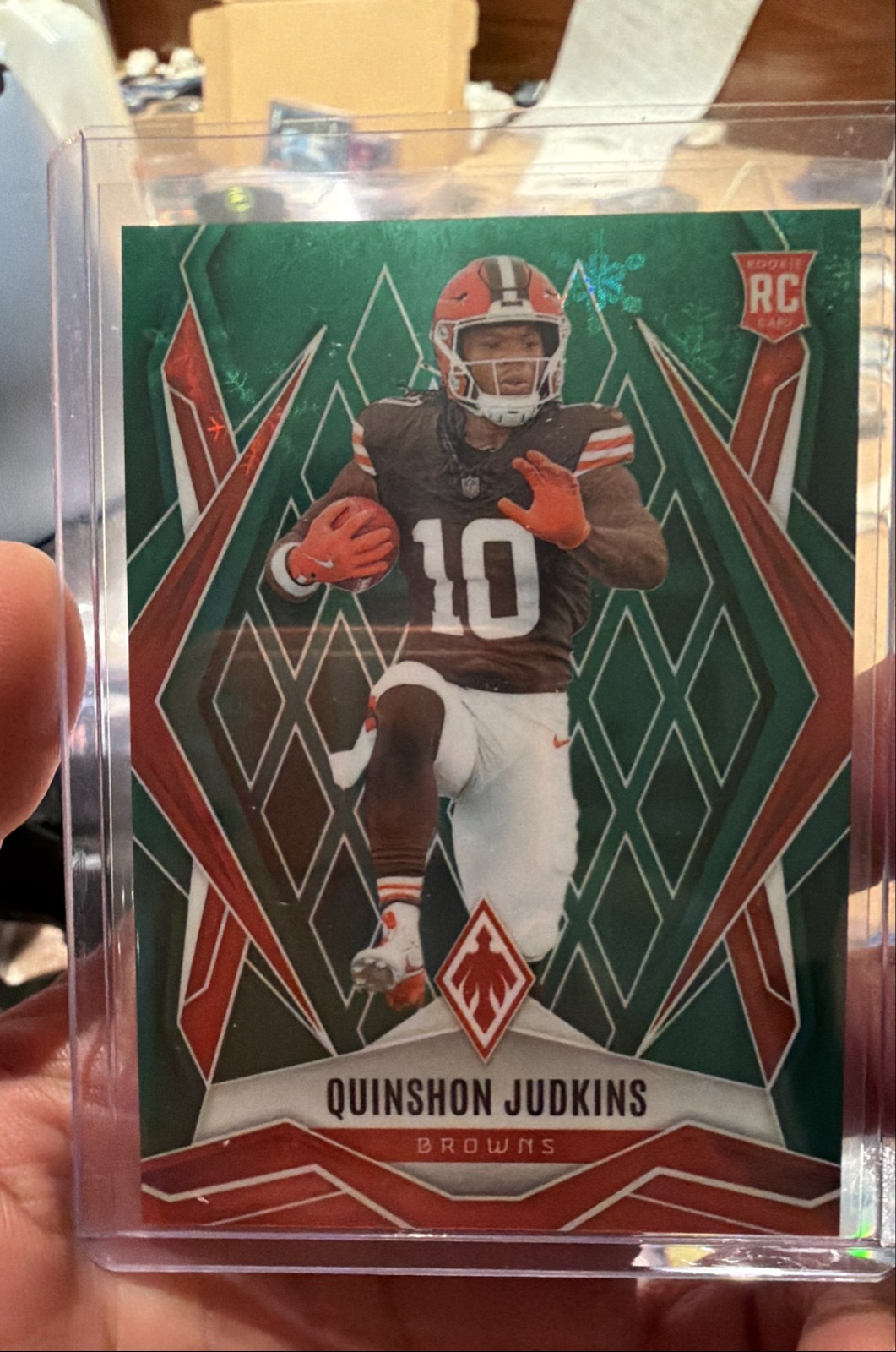 2025 Panini Phoenix - Rookies Quinshon Judkins #191 Green Winter /149 (RC)