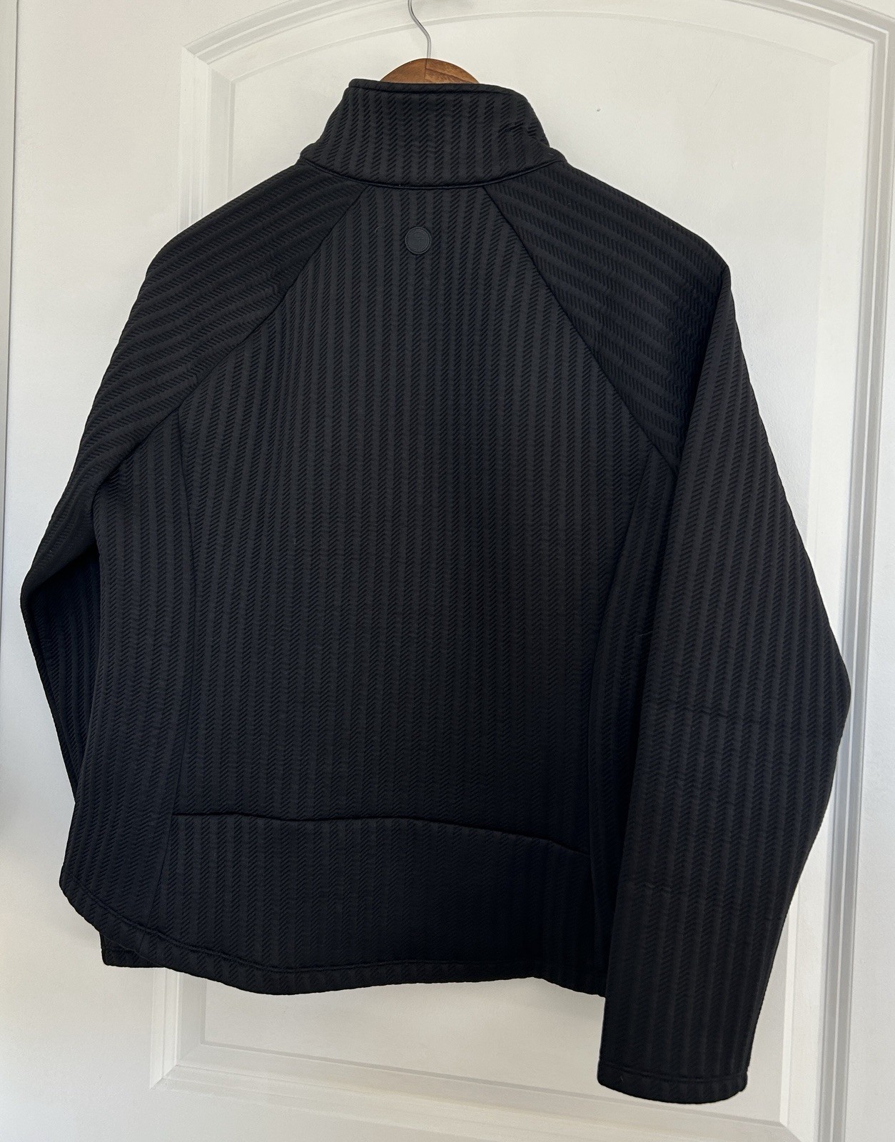 T By Talbots Jacket Medium Zip Fitted Textured Ja… - image 5