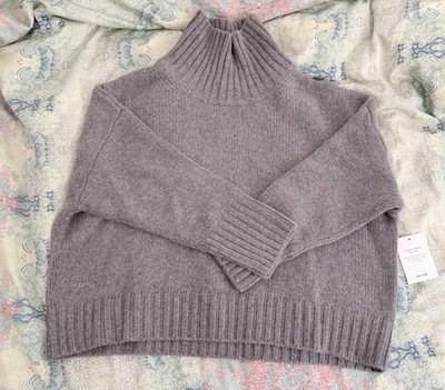 Iconic Soft Goat Cashmere Girlfriend Turtleneck 100% Kaschmir Gr. M NEU