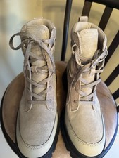 Ugg Ashton Weathered Gray Suede lace up boot waterproof size 8.5