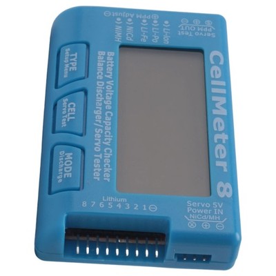 RC Cellmeter 8 Digital Battery Capacity Checker Controller Tester Spannungs4580