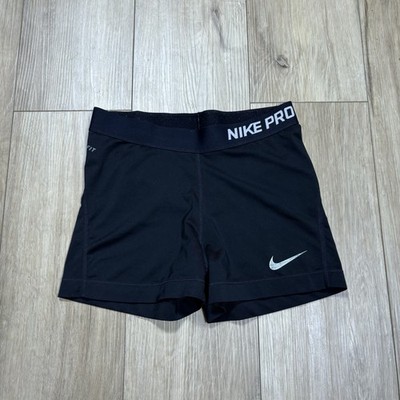 Women s Nike Pro Compression Shorts Medium Compression Dri Fit Solid Black
