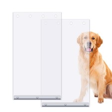 2 Pack XL Dog Door Flaps, Clear Pet Door Flap with 18" x 9.88" Extra Large Do...