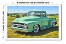 1956 Ford F-100 Pickup Truck 4 - 11x17 Poster Art Print