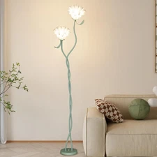 Flower Floor Lamp for Living Room, Cute Floral Lamp with Flexible Gooseneck, ...
