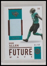 2020 Panini Encased #FW-29 Josh Allen Future Wave Materials #/60