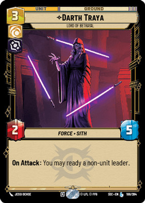 Darth Traya - Lord of Betrayal - Secrets of Power - Star Wars Unlimited