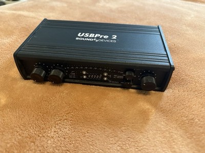 Sound Devices USBPre 2 USB Audio Interface 2 Mic Inputs Phantom Power S/PDIF