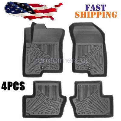 2-Row TPE Floor Mats Liners All Weather 4Pcs For 2007-2017 Jeep Compass Patriot