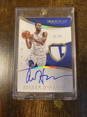 2015 Panini Immaculate Collection Andrew Harrison Auto /10 #374 Wildcats 