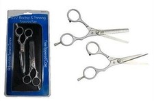 2 Piece Pro Professional Hair Cutting Barber Shop Scissors Shears Cut Thinning T