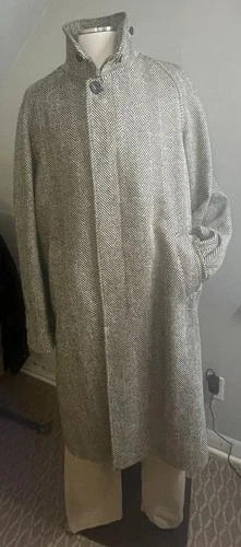 Private White VC x Permanent Style Donegal OverCoat Black/Cream Size 8 (2XL/3XL) - product listing photo