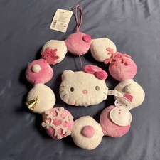 Hello Kitty 2008 Christmas Wreath Wind Chime Plush Sanrio Large 11&rdquo; Very Rare