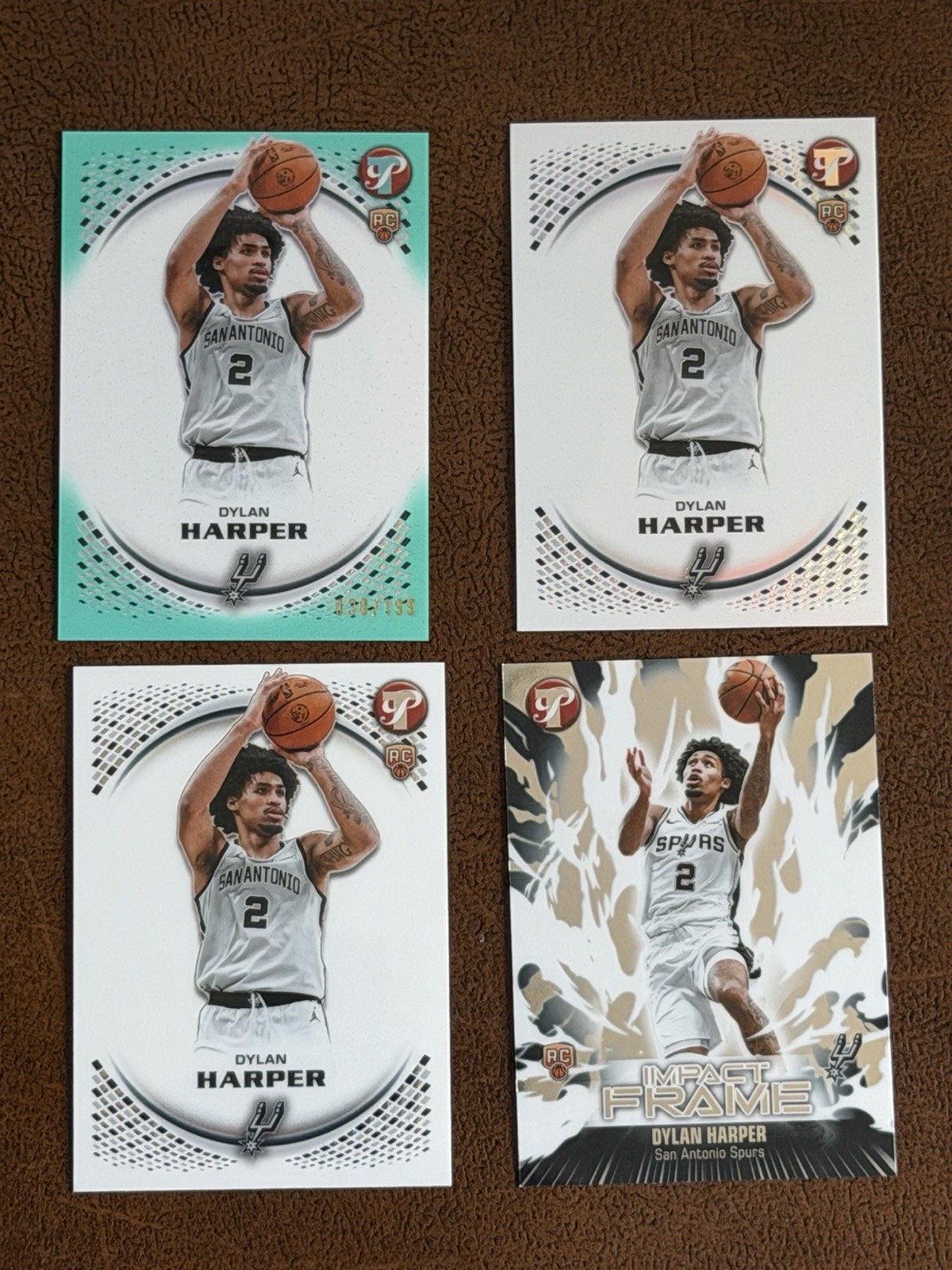 2025-26 Topps Pristine Dylan Harper #117 Aqua Refractor /199 + Refractor RC
