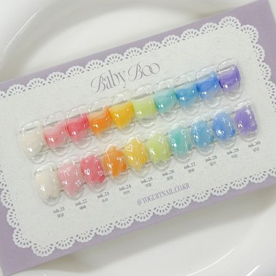 K-Beauty Yogurt INK Nail Polish Baby Boo Air Dry 8ml Watercolor Nail Art