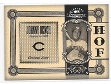 2005 Timeless Treasures HOF Silver (#ed/500) - CINCINNATI REDS  JOHNNY BENCH