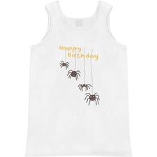 'Happy Birthday Spiders ' Adult Vest / Tank Top AV064598 