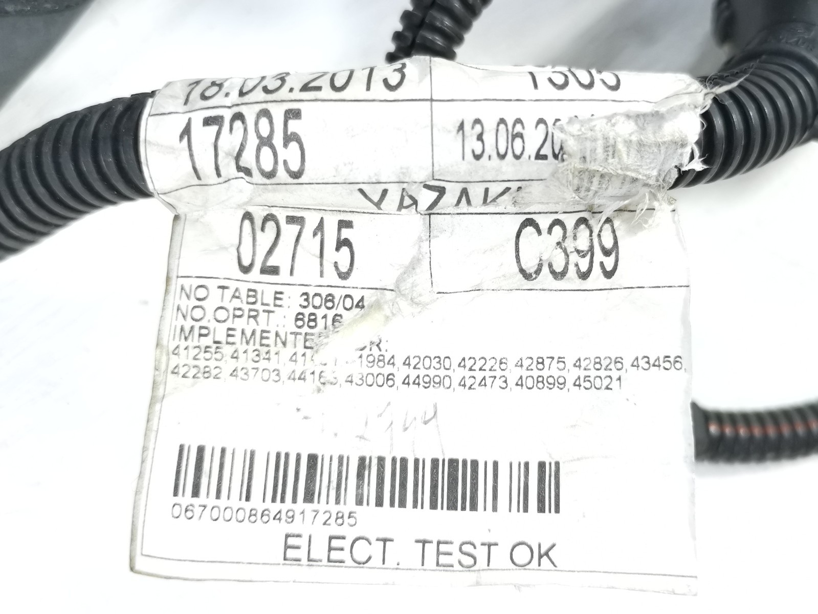 Maserati Ghibli S AWD 3.0 Auto 2014 Engine Bay Fuse Box Battery Relay Right Side