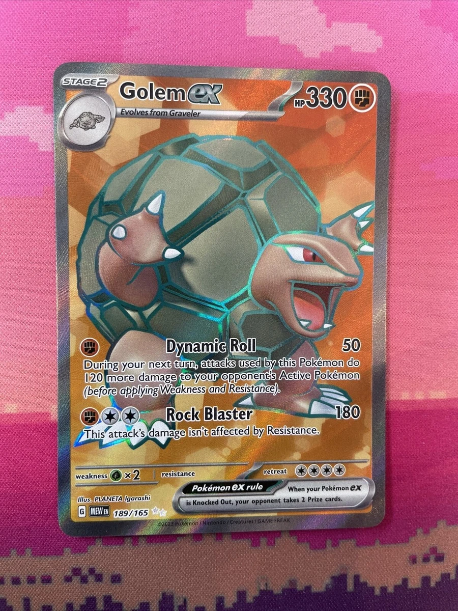 Mew Ex Pokemon Card 401 Games Canada - Golem Ex - 189/165 - Full Art Ultra Rare Full Art Pokemon Cards Mew Ex Pokemon Card 401 Games Canada - Golem Ex - 189/165 - Full Art Ultra Rare Full Art Pokemon Cards
