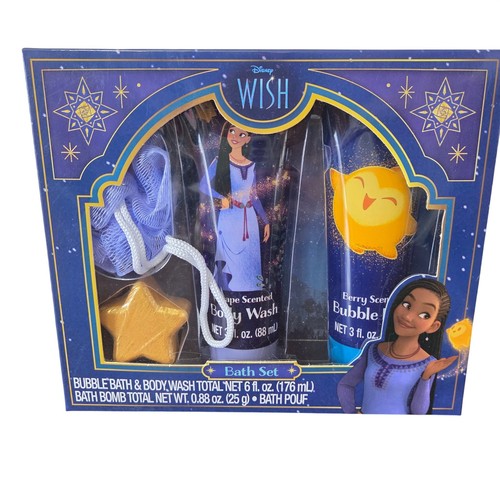 Disney Wish Bath Set Body Wash Bubble Bath Bath Bomb Gift Kids Set