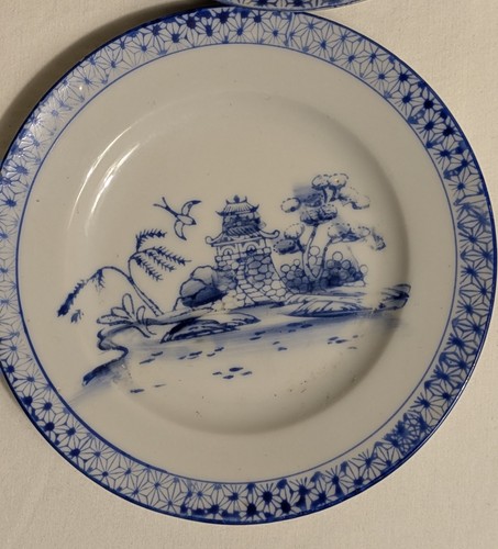 ESTATE Antique 1920 c. Minnature Japanese Export Cobalt & White Porcelain Dishes - Picture 15 of 24
