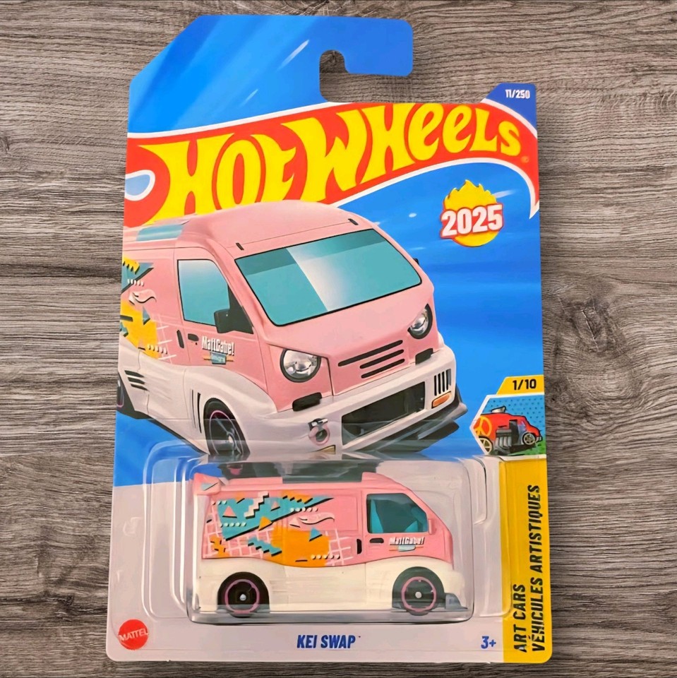 2025 HOT WHEELS MAINLINE CASE M KEI SWAP PINK ARTCARS VEHICULES ...