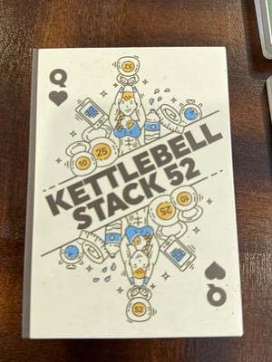 Kettlebell Stack 52 Deck Of Cards Featuring 52 Different Kettlebell Exercises ￼